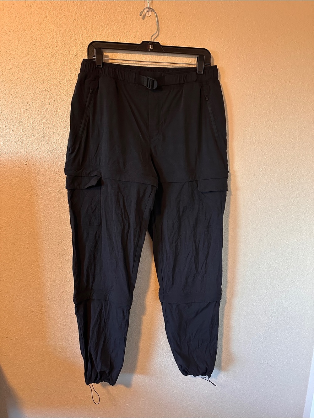 Athleta Women's Size 12 Tall 3-in-1 Trekkie Convertible Hike Pant Black